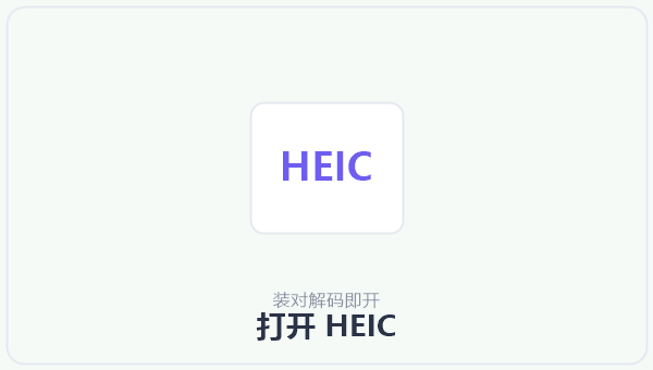 打开 HEIC 示意图