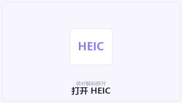 打开 HEIC 示意图