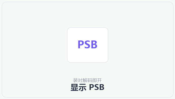 显示 PSB 示意图