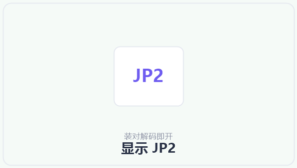 显示 JP2 示意图