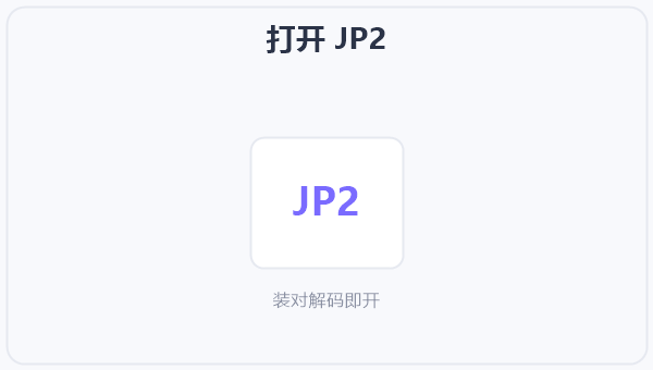 打开 JP2 示意图