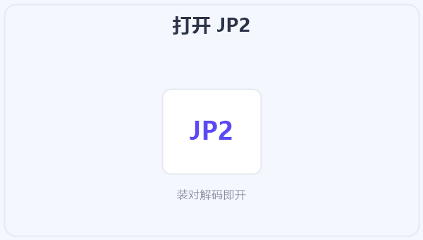 打开 JP2 示意图