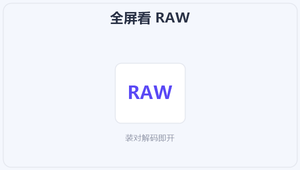 全屏看 RAW 示意图