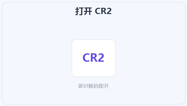 打开 CR2 示意图