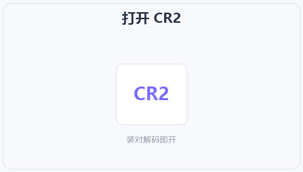 打开 CR2 示意图