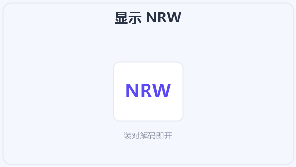 显示 NRW 示意图