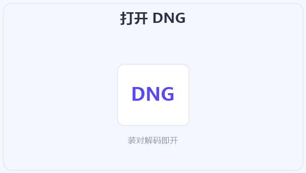 打开 DNG 示意图