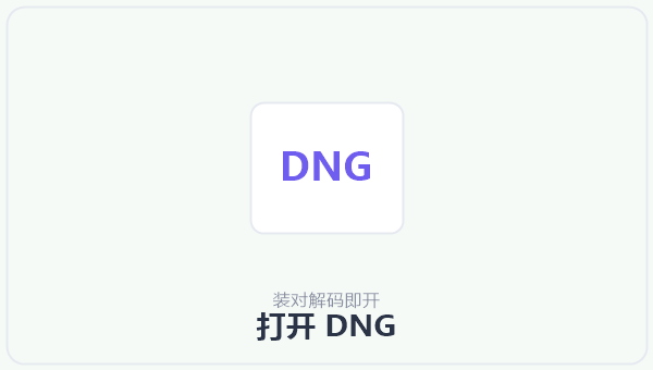 打开 DNG 示意图