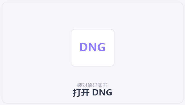 打开 DNG 示意图
