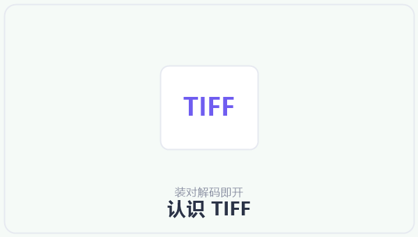 认识 TIFF