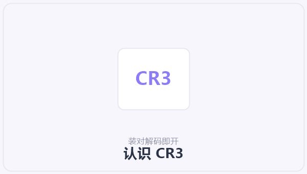 认识 CR3 示意图