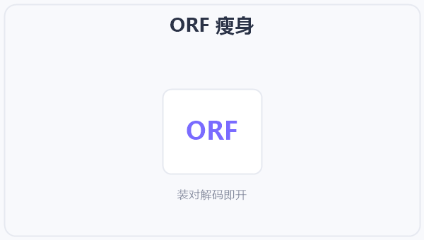 ORF 瘦身