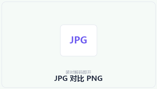 JPG 对比 PNG 示意图