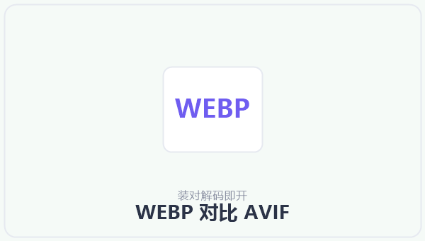 WEBP 对比 AVIF 示意图