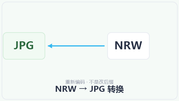 NRW → JPG 转换 示意图