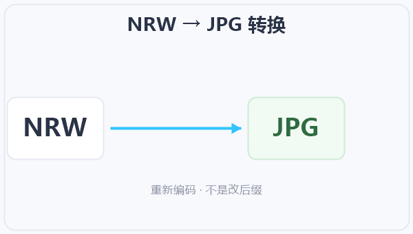 NRW → JPG 转换 示意图
