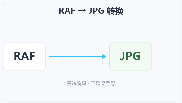 RAF → JPG 转换 示意图
