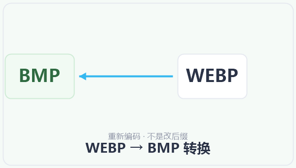 WEBP → BMP 转换 示意图