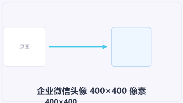 企业微信头像 400×400 像素 示意图