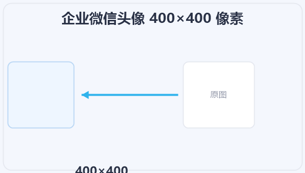 企业微信头像 400×400 像素 示意图