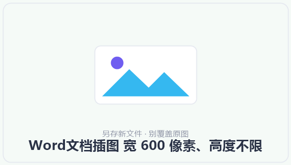 Word文档插图 宽 600 像素、高度不限 示意图