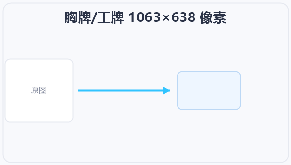 胸牌/工牌 1063×638 像素 示意图