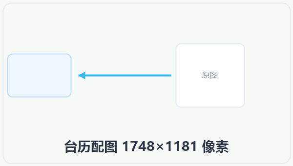 台历配图 1748×1181 像素 示意图
