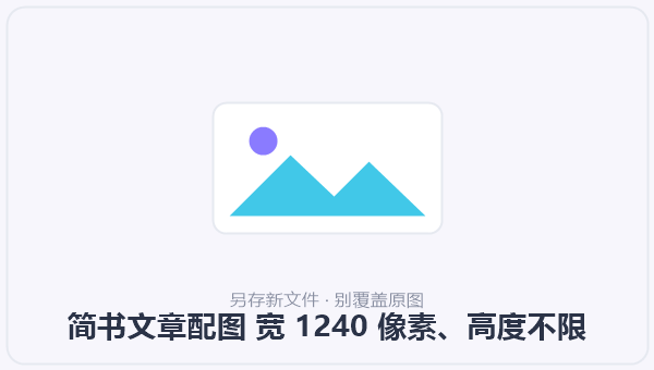简书文章配图 宽 1240 像素、高度不限 示意图