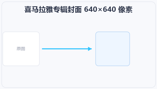 喜马拉雅专辑封面 640×640 像素 示意图