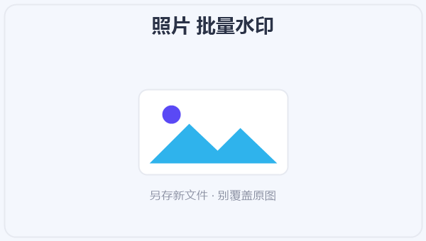 照片 批量水印 示意图
