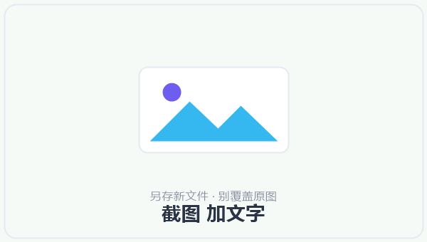截图 加文字 示意图