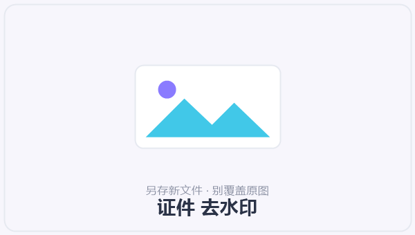 证件 去水印 示意图