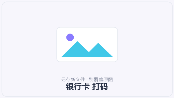银行卡 打码 示意图