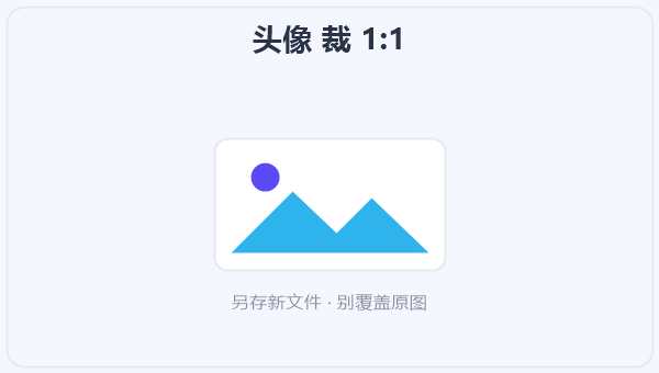 头像 裁 1:1