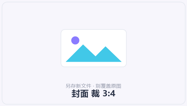 封面 裁 3:4 示意图