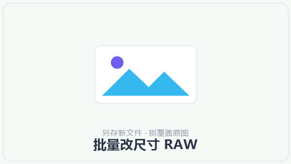 批量改尺寸 RAW 示意图