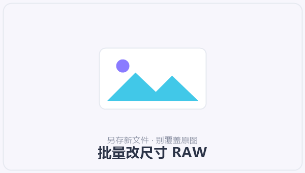 批量改尺寸 RAW