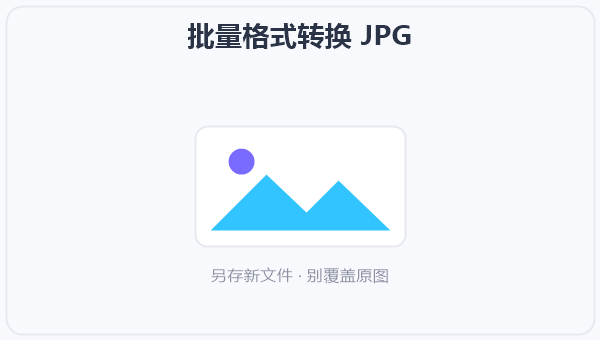 批量格式转换 JPG 示意图