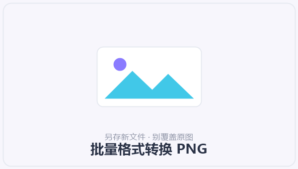 批量格式转换 PNG