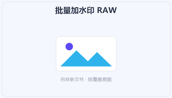 批量加水印 RAW 示意图