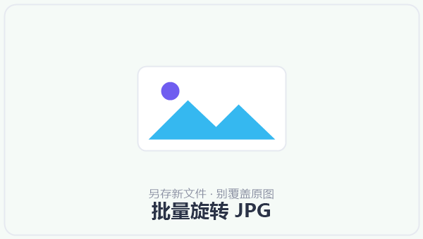 批量旋转 JPG 示意图
