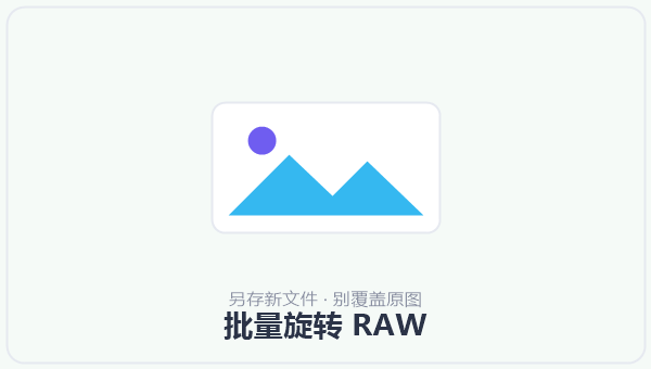 批量旋转 RAW 示意图