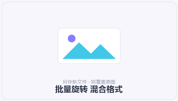 批量旋转 混合格式 示意图