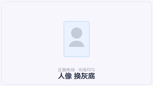 人像 换灰底 示意图