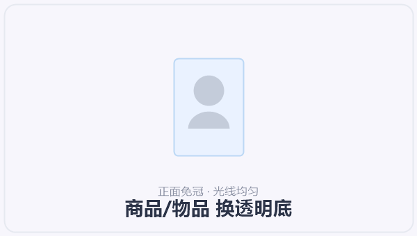 商品/物品 换透明底 示意图