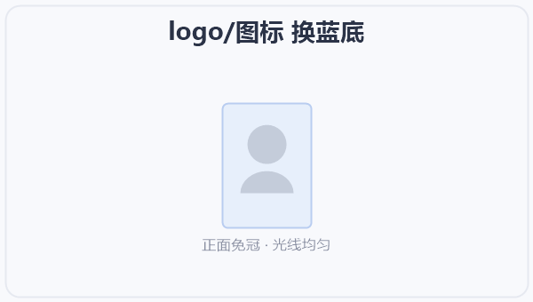 logo/图标 换蓝底 示意图