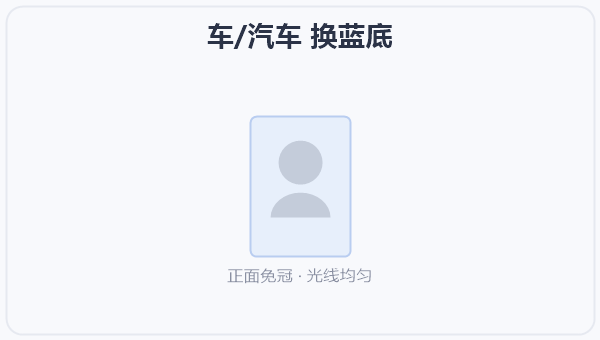 车/汽车 换蓝底