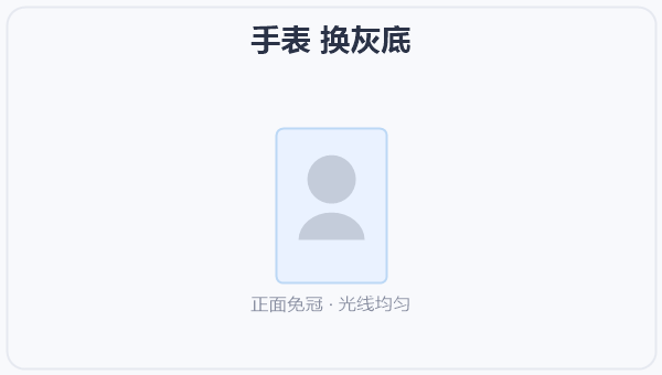 手表 换灰底