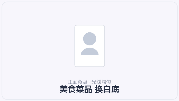 美食菜品 换白底 示意图