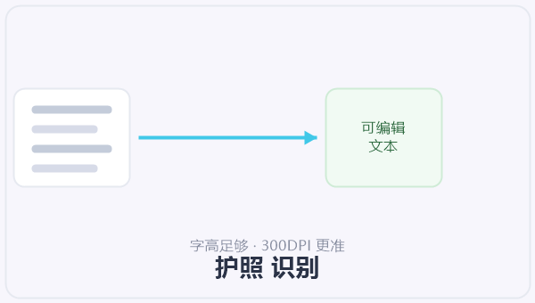 护照 识别 示意图